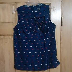 Banana Republic blue top size 10